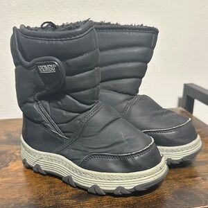 Khombu Black Kids Snow Boots